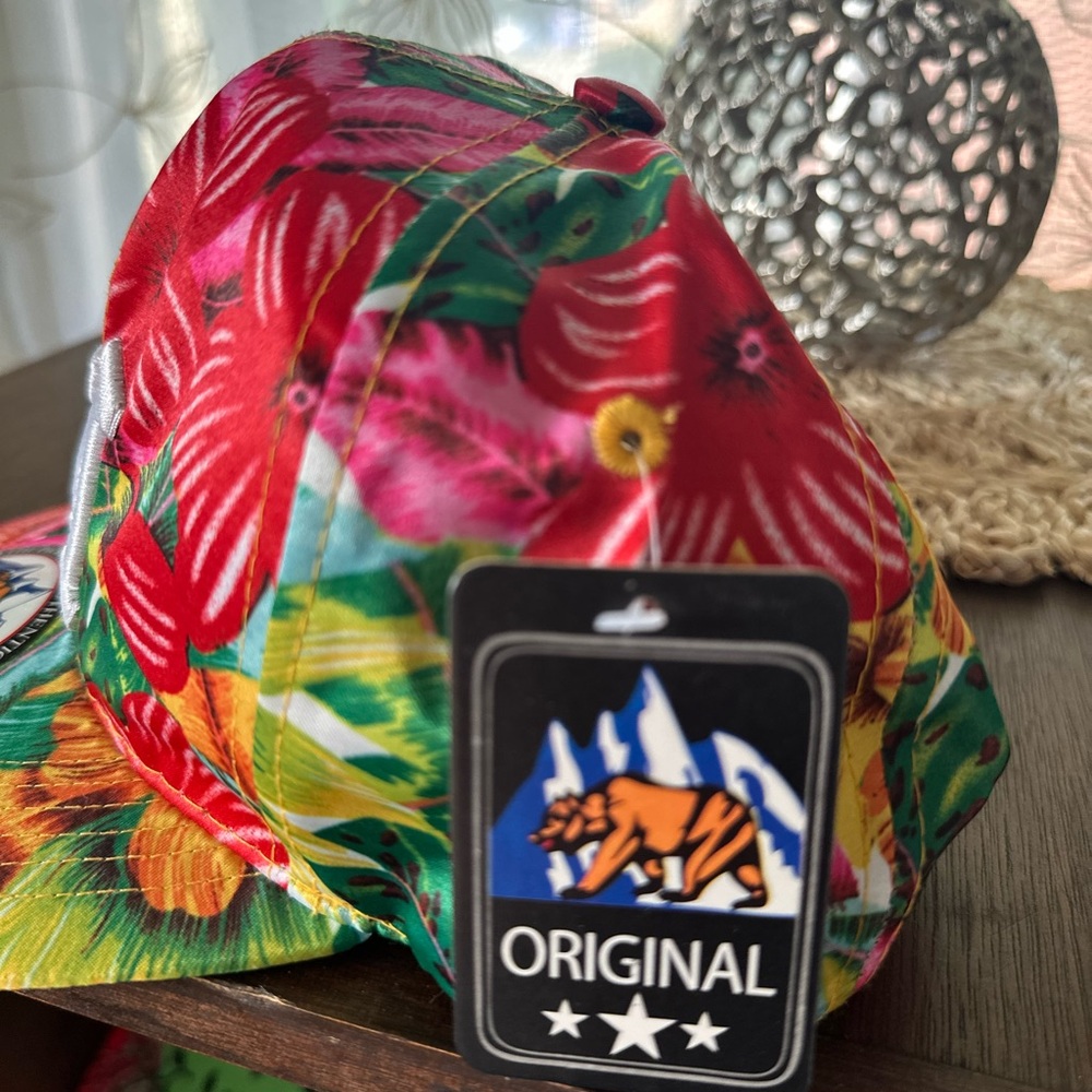 LA Original Floral Cap Snap Back Colorful Streetwear OS New - Picture 4 of 6